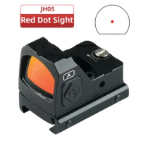 JH05 Red Dot Sight Scope Hunting Mini Riflescope Optical Adjustable Reflex Rifle Scope Tactical Accessory AR15 Glock 19 Glock