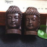 【一佛出世】越南沉香木釋迦摩尼佛頭像(開運 實木禮品 精雕佛像 鎮宅 擋煞 祭拜 保平安 擺設 裝飾 招財)
