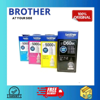 Brother Tinta BT-5000 & BT6000 DCP-T300 Multiwarna 1 Set 4 Botol Black Cyan Yellow Magenta Original