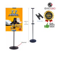 Evio Asia Adjustable Collapsible Easel Poster Display Stand Bunting Banner Double Sided For Standard