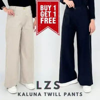 BUY 1 GET 1 FREE Kaluna Wide Katun Pants LEZAHRASIGNATURE Celana Panjang Wanita Polos Fit 75 Kg Ngan