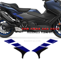 passenger pedal Sticker 3D Tank pad Stickers Oil Gas Protector Cover Decoration For yamaha tmax 560 2022
