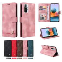 Case For Xiaomi Redmi Note 10 Pro Phone Case Leather Flip Wallet Cover For Redmi Note 10 5G Case