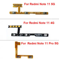 Power Volume Flex Cable For Xiaomi Redmi Note 11 (China) 21091116AC Note 11 4G 21121119SC Note 11 Pro (China) 21091116C Parts