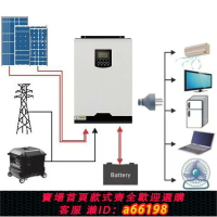 【台灣公司 可開發票】【2796人收藏】太陽能逆變器3.5KW24V內置MPPT控制器100A支持無電池開機220V工作