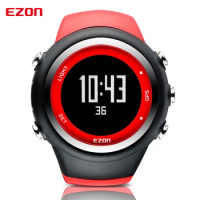 Men's Digital GPS sport watch for Outdoor Running and Fitness 50M Waterproof Speed Distance pace EZON T031
