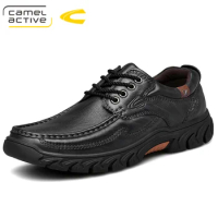 Camel Active New Genuine Leather Men Shoes England Trend Male Footwear Men's Casual Shoes Outdoors Short Boots Man Oxfords