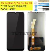 for Realme 5/ 5i/ 5s/ C3/ 6i RMX1927 RMX1925 LCD Display Screen Touch Digitizer Assembly LCD Touch Repair Parts