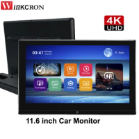 11.6 Inch IPS 4K Android 11 Car Headrest Monitor Video Player Multifunction Tablet PC 2G RAM 32GB ROM WiFi Bluetooth/USB/SD/HDMI