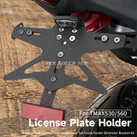 MK For YAMAHA TMAX560 TMAX530 Motorcycle Accessories License Plate Holder CNC Tail Tidy Fender Eliminator Tmax 560 530 DX SX