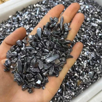 100g Natural Terahertz Quartz Crystal Gravel Stone Rock Chips Healing Natural Stones And Minerals
