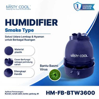 Misty Cool Mesin Kabut Humidifier 112W 4L – Mist Maker Burung Walet dan Hidroponik Area 300 m²
