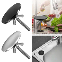 Stainless Steel Metal Sink Hole Cover Kitchen Faucet Hole Cover Tap Hole Plug for Leakage Prevention