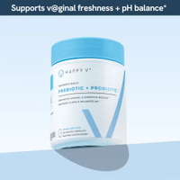 Happy V Vaginal Prebiotic + Probiotic for Women – Clinically Proven pH Balance & BV Treatment Natura