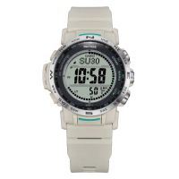【CASIO 卡西歐】登山系列 多功能太陽能戶外運動腕錶 44.6mm(PRW-35-7)
