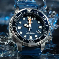 New Fashion Brand Sport Watch Men Citizen BN0150 Eco-drive Series Waterproof Design Male Clock Silicone Band Quartz Wristwatch