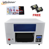 Jetvinner DTG Printer A3 Flatbed Tshirt Printer With Double XP600 Print Head For Customize T-shirt Clothes DTG Printing Machine
