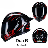 Helmet Motosikal dan Go-Kart untuk Lelaki dan Wanita Helm Penuh Penutup Empat Musim Helmet Perlumbaa