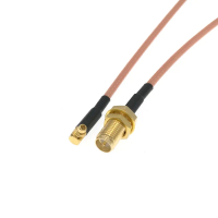 50Pcs Mmcx Ma Right Ang To Rp-Sma Fema Jack Rg316