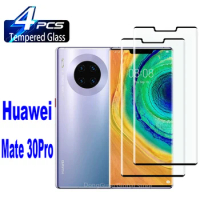 1-4Pcs Tempered Glass For Huawei Mate 30 Pro Screen Protector Glass Film