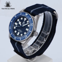 Tactical Frog Titanium FXD Watch For Men 42mm NH35 Movement Automatic Dive Watch Sapphire Glass 200M Waterproof BGW-9 luminous