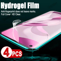 4PCS Screen Gel Protector For Xiaomi Mi 11 Lite NE 5G Ultra Pro Water Gel Film Xiomi 11Lite Hydrogel Safety Film Soft Not Glass