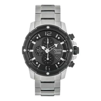 Alexandre Christie AC 6410 MC Chronograph Stainless Steel Men's Watches SILVER D BLACK