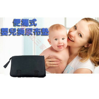 @貨比三家不吃虧@ 便攜式嬰兒換尿布墊 隔尿墊 防水 換尿墊 儲物 方便好摺疊 收納 尿布攜帶包 防髒墊 新生兒用品