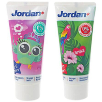挪威 Jordan 清新水果味兒童牙膏(50ml)『STYLISH MONITOR』圖案隨機出貨 D071519