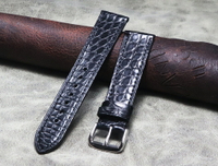 優樂悅~手工優質美洲鱷魚真皮表帶16mm17mm18mm19mm20mm21mm22mm表帶表鏈