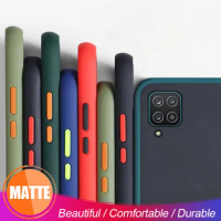 TPU Matte Phone Covers For Samsung A12 Soft Silicone Shockproof Cases For Samsung Galaxy A12 A 12 SM-A125F/DS 6.5'' Case Coques