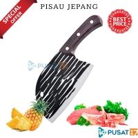 PUSAT17 PISAU KOKI JEPANG SUPER TAJAM STAINLESS STEEL / PISAU POTONG DAGING SAYUR IKAN / PISAU DAPUR