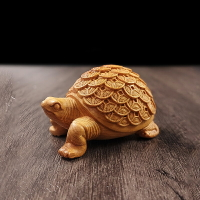 【擺件】太極八卦 金錢龜 擺件 木雕藝品