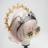 Game Identity V Eurydice Little Girl Cosplay Costume Glasses Crown Headwear Game Identity V Cos Memory Eurydice Costume Accessor