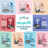 พร้อมส่ง-COD  [12ซอง] Pramy อาหารเปียกแมว อาหารลูกแมว อาหารแมวโต อาหารแมวสูงวัย สูตรใหม่ ขนาด 70g