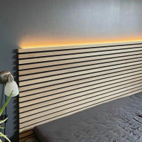 Wall Moulding Wall Panel Dinding Stik Kayu Pinus Jati Belanda Jamur