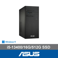 【ASUS 華碩】i5十核文書電腦(i5-13400/16G/512G SSD/W11/H-S500TE-513400057W)