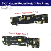 SanErqi For Xiaomi Redmi Note 3 USB Charging Port Module Flex Cable Connector Dock Microphone Board Note 3 3Pro Prime