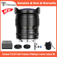 TTArtisan 11mm F2.8 Full Frame Ultra-Wide Fisheye Lens Leica M-Mount Cameras Like Leica M240 M3 M6 M7 M8 M9 M9p M10