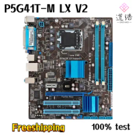For P5G41T-M LX V2 Motherboard 8GB USB2.0 LGA 775 DDR3 uATX G41 Mainboard 100% Tested Fully Work