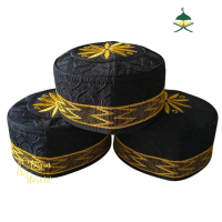 Peci Kopyah Bordir Bugis Motif / Peci Songkok Bugis Lokal Haji
