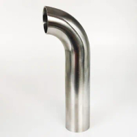 Long 100mm 19/25/32/38/45/51/57/63/76/89/108mm Stainless Steel 304 OD Elbow 45/90 Degree Welding Elbow Pipe Connection Fittings