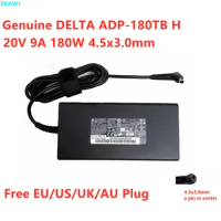 Genuine DELTA ADP-180TB H 20V 9A 180W THIN AC Adapter For MSI GF66 GF75 GL66 11UEK-207XRU Gaming Laptop Power Supply Charger