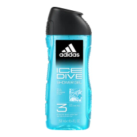【adidas 愛迪達】男性三合一潔顏洗髮沐浴露-超越沁涼(250ml)