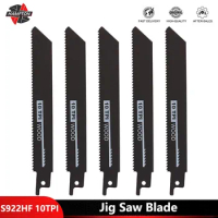 Jig Saw Blades 1/2/5pcs 150mm for S922EF 6" 10TPI Cutting Wood Metal Pipe Power Tools Accessories