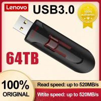 Lenovo USB Flash Drive 64TB 16TB หน่วยความจำ2TB 4TB 1TB OTG Pendrive 16TB ที่เก็บข้อมูลมือถือ USB ความทรงจำความคิดของขวัญส่วนบุคคล
