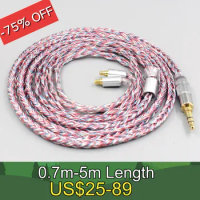 16 Core Silver OCC OFC Mixed Braided Cable For Sennheiser IE100 IE400 IE500 Pro Earphone LN007592