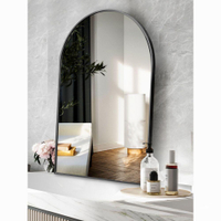 北歐浴室鏡廁所衛生間鏡子掛墻衛浴洗手間鏡拱形化妝鏡梳妝鏡壁掛