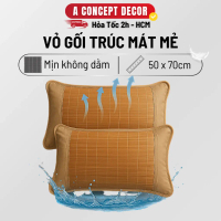 Cặp Vỏ Gối Trúc Điều Hòa A Concept Decor Mát Lạnh Mùa Hè Áo Gối Nằm Làm Từ Trúc Tự Nhiên Hỗ Trợ Vai 