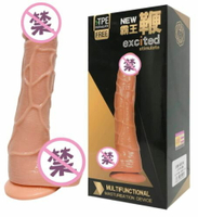 霸王鞭 大號手動陽具 巨大陽具 女用自慰G點按摩棒 假老二 防水仿真陽具 巨屌 大肉棒
